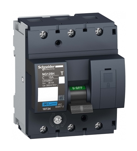 Автоматический выключатель Schneider Electric Acti9 3P 16А (C) 12кА