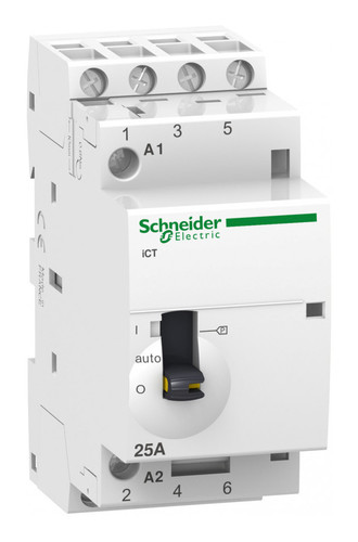 Модульный контактор Schneider Electric iCT 4P 25А 400/24В AC