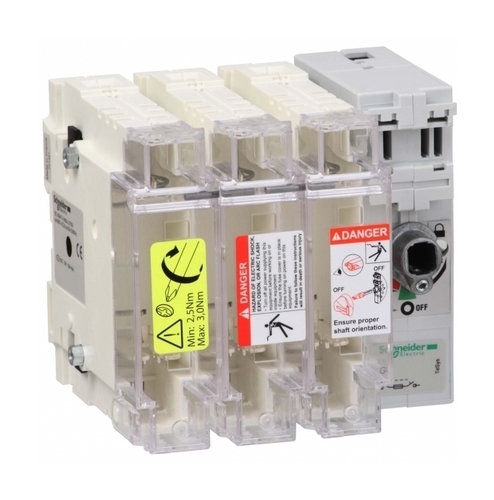 Рубильник с предохранителем Schneider Electric TeSys GS 125А 3P, 22X58