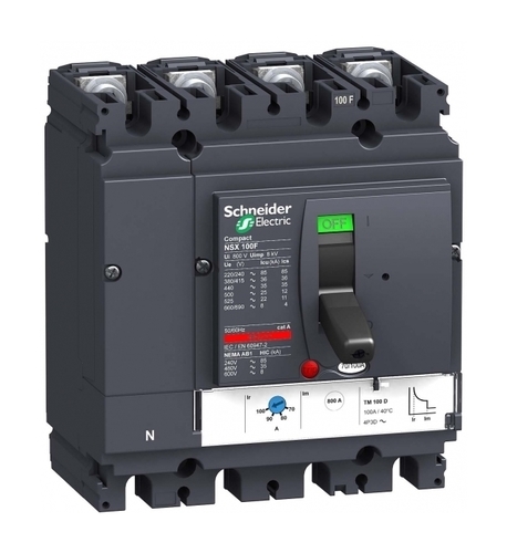 Силовой автомат Schneider Electric Compact NSX 100, TM, 36кА, 4P, 80А