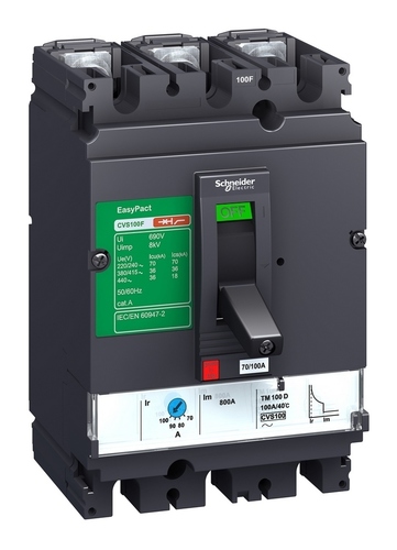 Силовой автомат Schneider Electric EasyPact CVS 100, TM-D, 25кА, 3P, 100А