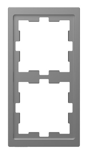 Рамка 2 поста Schneider Electric MERTEN D-LIFE, нержавеющая сталь
