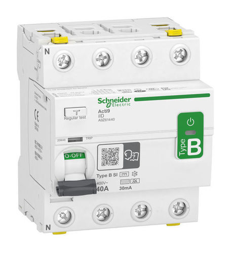 УЗО Schneider Electric Acti9 4P 40А 3 кА, 30 мА ( B-SI ), A9Z61440