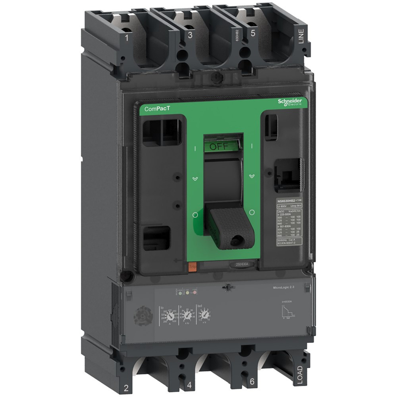 Schneider Electric Выключатель автоматический NSX630F 36kA 3П3Т 630A 2.3