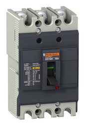 Силовой автомат Easypact EZC 100, TM-D, 30кА, 3P, 15А