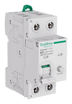 Systeme Electric Systeme9 Авт. выкл. диф. тока (АВДТ) 1P+N B 25A 6kA 300мА Тип-A 230В