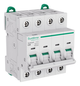 Автоматический выключатель Systeme9, 4полюса, 20А, C, 6кA
