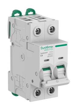 Автоматический выключатель Systeme9, 2полюса, 4А, C, 6кA