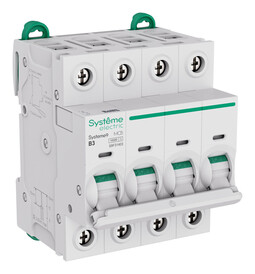 Автоматический выключатель Systeme9, 4полюса, 3А, B, 10 кА
