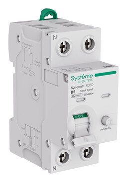 Systeme Electric Systeme9 Авт. выкл. диф. тока (АВДТ) 1P+N B 6A 6kA 30мА Тип-A 230В